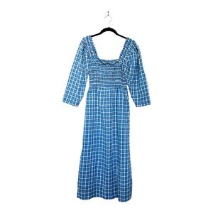 Ganni Blue Plaid Dress